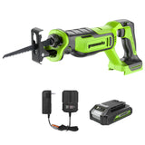 24V Brushless Reciprocating Saw, 2.0Ah Battery and Charger Included