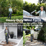 24V  270 CFM - 130 MPH Brushless Blower, 3.0Ah Battery and 30W Type-C Charger with 3-FT Cord Included