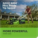 60V 21" Cordless Battery Self-Propelled Lawn Mower, (2) 4.0Ah Batteries & Dual Port Charger Included