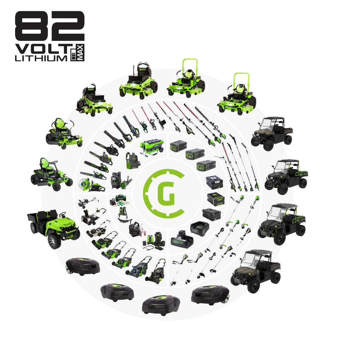 82V  60" 16kWh Commercial Ride-On Zero-Turn Mower
