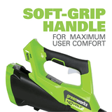 40V 125 MPH - 450 CFM Leaf Blower, 2.5Ah Battery and Charger Included