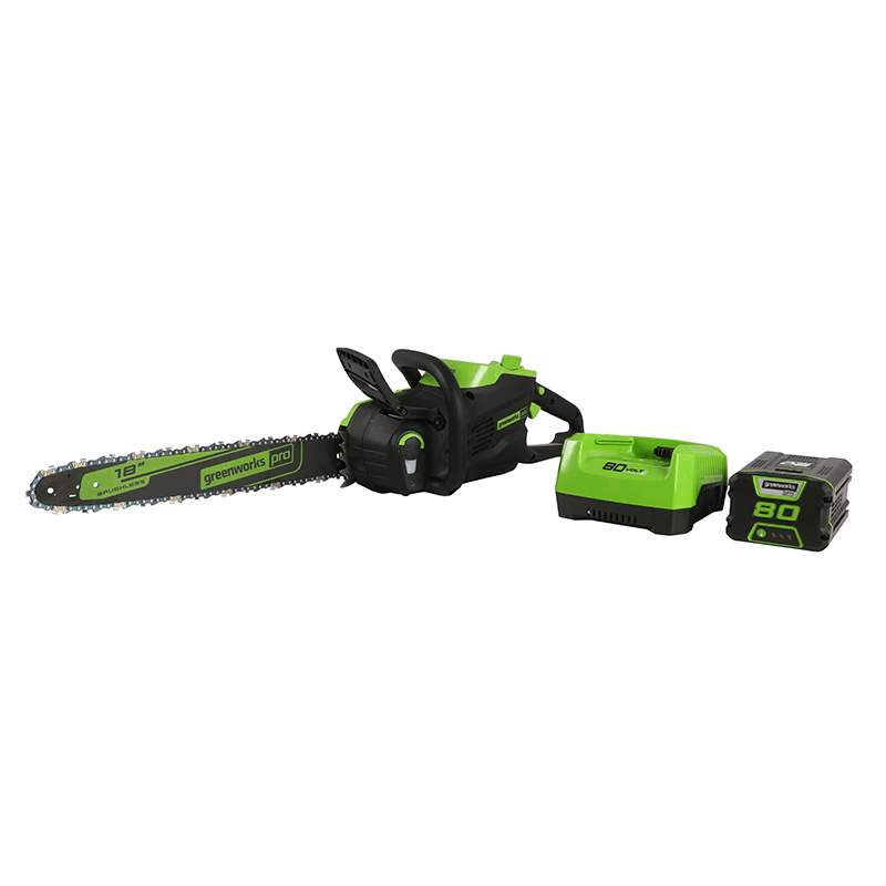 80V 18" Chainsaw, 2.0Ah Battery and Charger Included