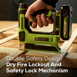 24V 3/8" Stapler, 2.0Ah Battery & Charger Included