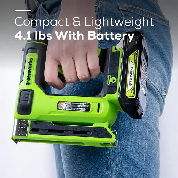 24V 3/8" Stapler, 2.0Ah Battery & Charger Included