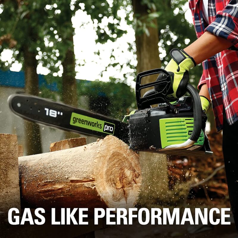 80V 18" Brushless Chainsaw, 2.0Ah Battery and Charger Included